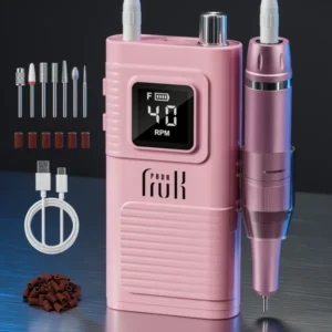 Pruk Professional Electric Nail Drill, Pink