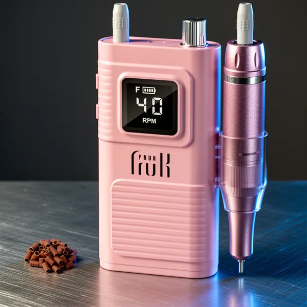 Pruk Professional Electric Nail Drill, Pink