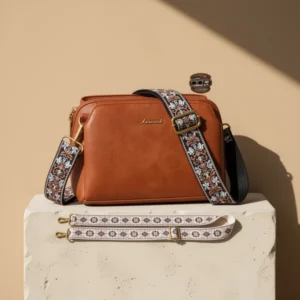 LOVEVOOK Leather Crossbody Bags for Women, 2 Pieces