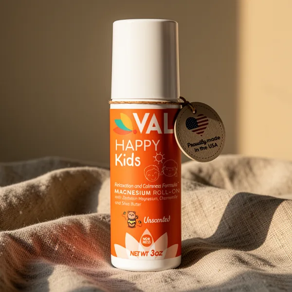 VAL Happy Kids Unscented Magnesium Roll-on, 3 oz