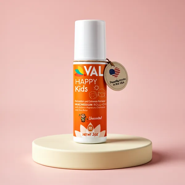 VAL Happy Kids Unscented Magnesium Roll-on, 3 oz