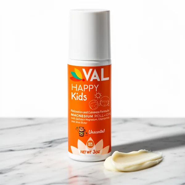 VAL Happy Kids Unscented Magnesium Roll-on, 3 oz