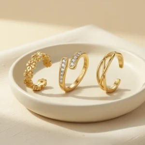 sailimue 14K Gold Plated Toe Rings for Women