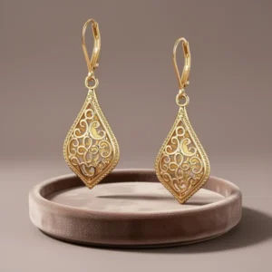 BOUTIQUELOVIN Filigree Dangle Earrings for Women