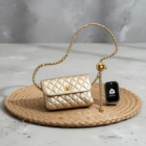 BEMYLV Leather Chain Belt Bag for Women