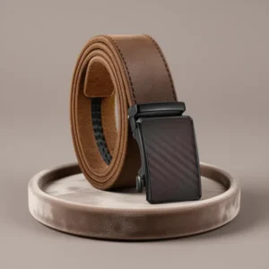 BULLIANT Men's Full Grain Leather Ratchet Belt
