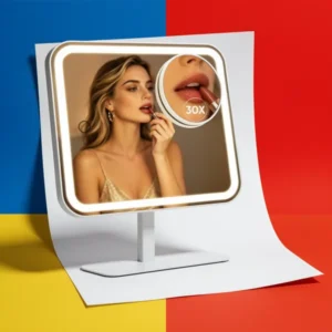 FUNTOUCH 4500mAh Large Lighted Vanity Makeup Mirror