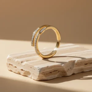 ORAZIO 14K Gold Plated Toe Rings for Women