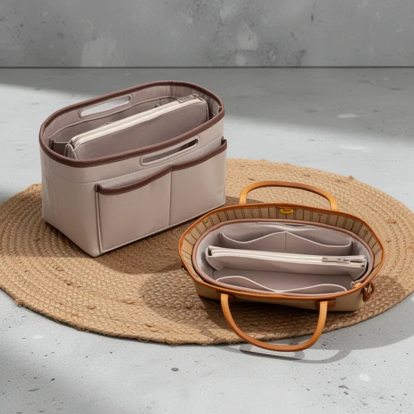 ZTUJO Purse Organizer Insert, Beige