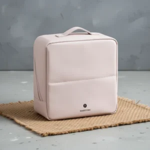 tianzong Travel Makeup Bag with Magnetic Fold-Down Flap
