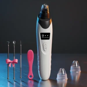 Blackhead Remover Pore Vacuum with Nose Brush