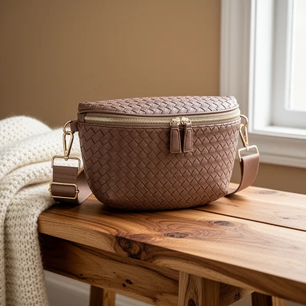 KALIDI Woven Crossbody Bag for Women