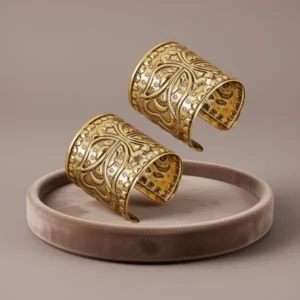 Women Vintage Chunky Cuff, 2 Pieces