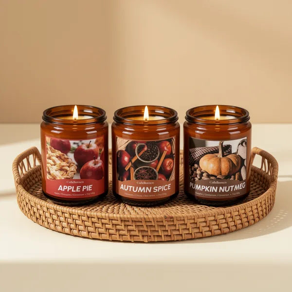 Fall Scented Candles, 42 oz, 6 Pieces