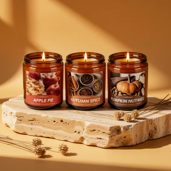 Fall Scented Candles, 42 oz, 6 Pieces
