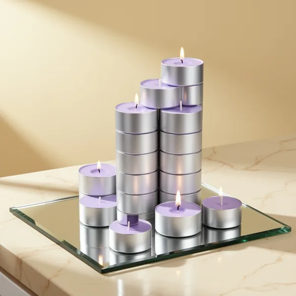 Lavender Scented Tealight Candles, 100-Pack