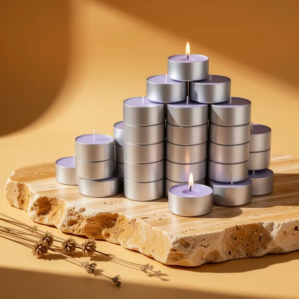 Lavender Scented Tealight Candles, 100-Pack