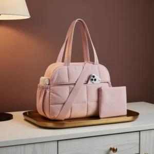 BAGSMART Small Gym Bag for Women, 2 Sets, Pink