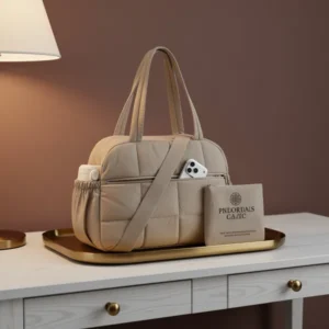BAGSMART Small Gym Bag for Women, 2 Sets, Camel