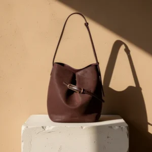 BOSTANTEN Suede Bucket Bag