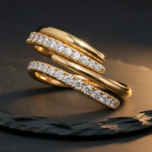 Sllaiss 14K Gold Plated Rings for Women