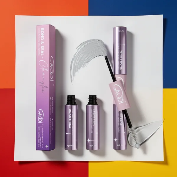 GAQQI Lash Bond and Seal Waterproof Lash Cluster Glue Clear Lash Glue, 10 ml
