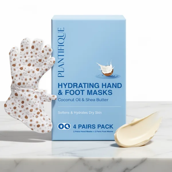 PLANTIFIQUE Korean Foot & Hand Mask, 2 Pairs